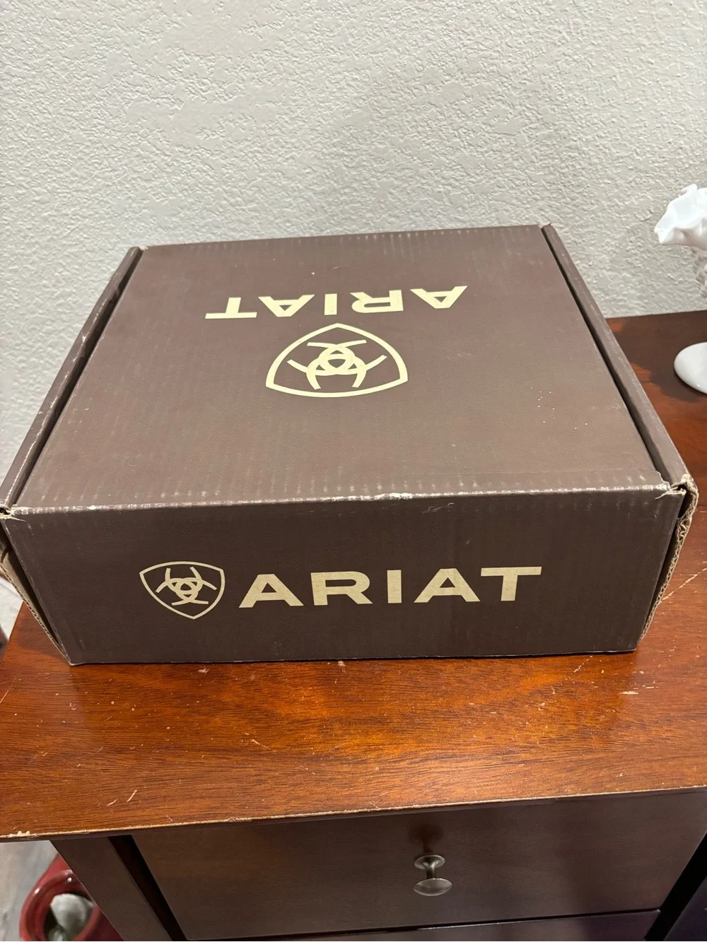 Ariat Brown Western Heeled Ankle Boots with Aztec Print - Picture 5 of 5